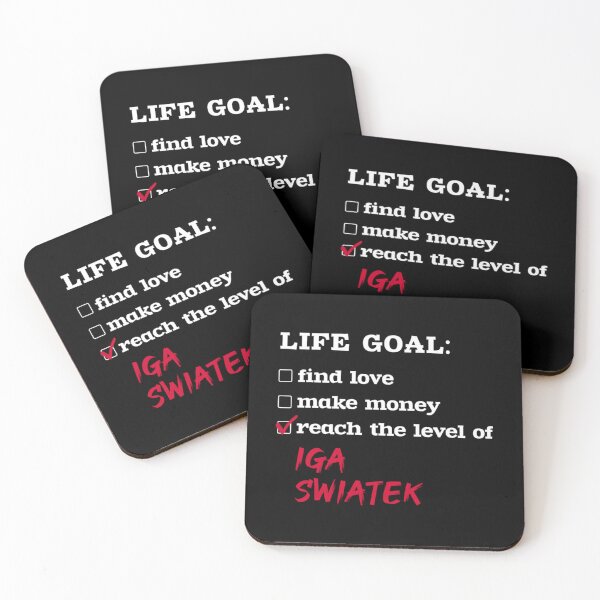 Item preview, Life goal - Iga Swiatek    designed and sold by ADSVectorMaster.