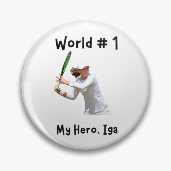 Item preview, My Hero - Iga Swiatek - World 1 Tennis Player - Iga Swiatek Fan - Swiatek Winner - Love Iga Swiatek designed and sold by ADSVectorMaster.
