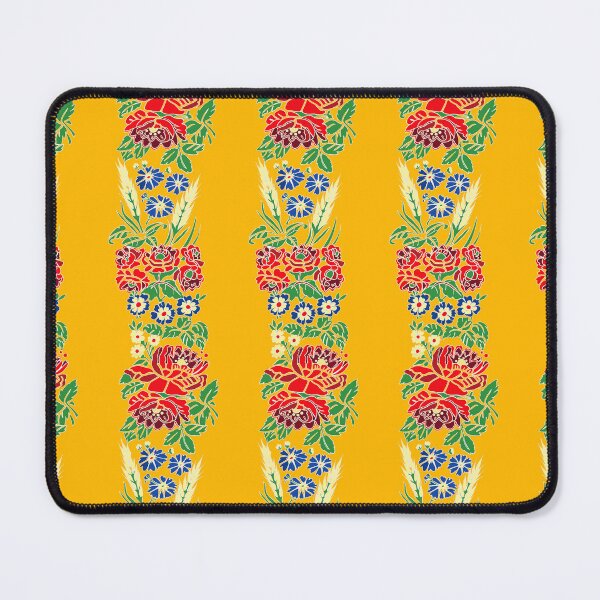 Item preview, Slavic folklore ribbons, yellow, large pattern designed and sold by Folkiestore.