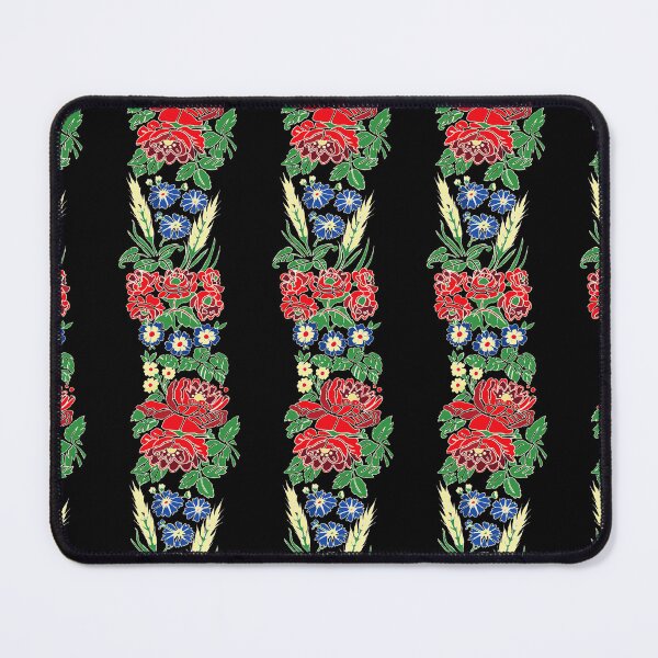 Item preview, Slavic folklore ribbons, black, large pattern designed and sold by Folkiestore.