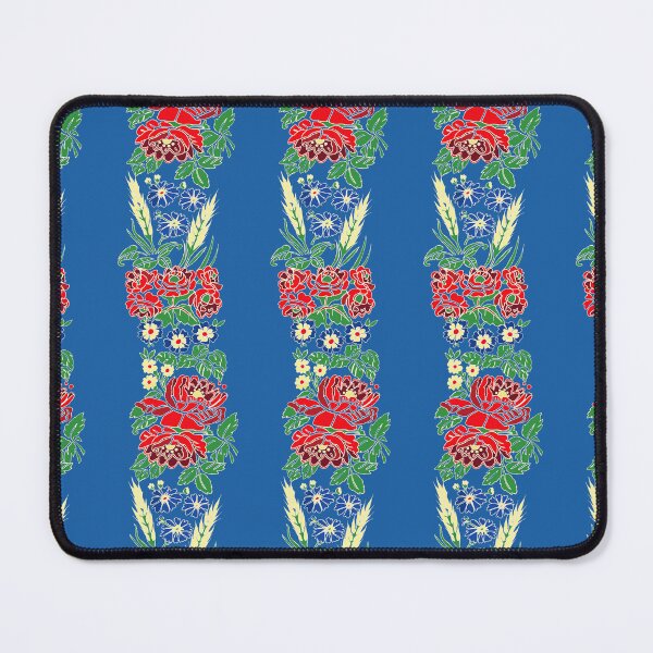 Item preview, Slavic folklore ribbons, blue, large pattern designed and sold by Folkiestore.