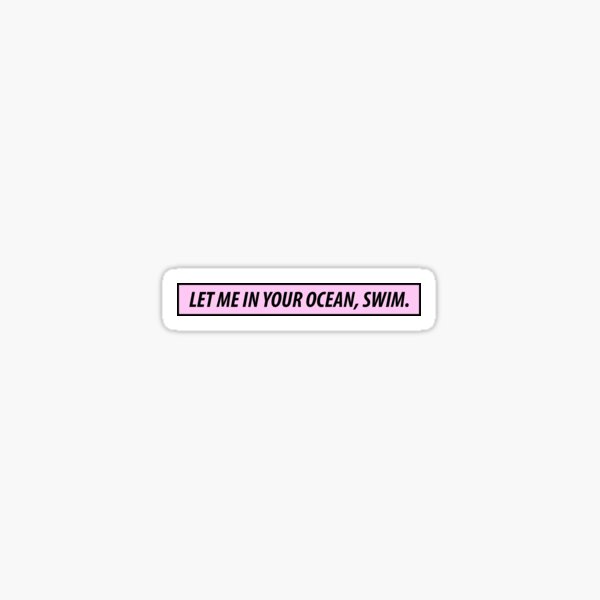 Chase Atlantic lyrics  Sticker for Sale by mahmoudrakha