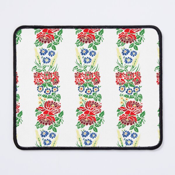 Item preview, Slavic folklore ribbons, white, large pattern designed and sold by Folkiestore.