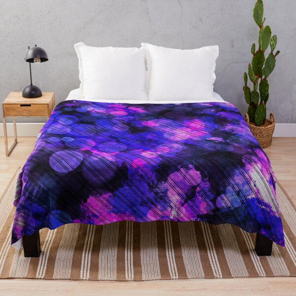 Item preview, Purple Circles and Black Diagonals Cool Digital Abstract designed and sold by AMSonArt.