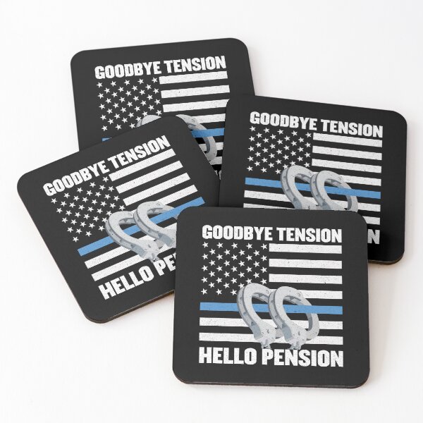 Item preview, Goodbye Tension Hello Pension: Funny Cop Retirement Gift - Police Officer Retirement designed and sold by Adexyl.