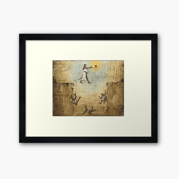 Jump of faith Framed Art Print