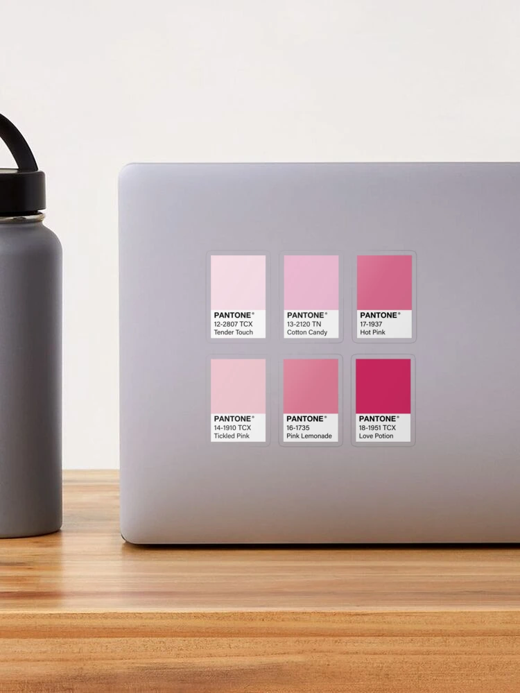 Pink Pantone Color Swatch Pack Sticker for Sale by