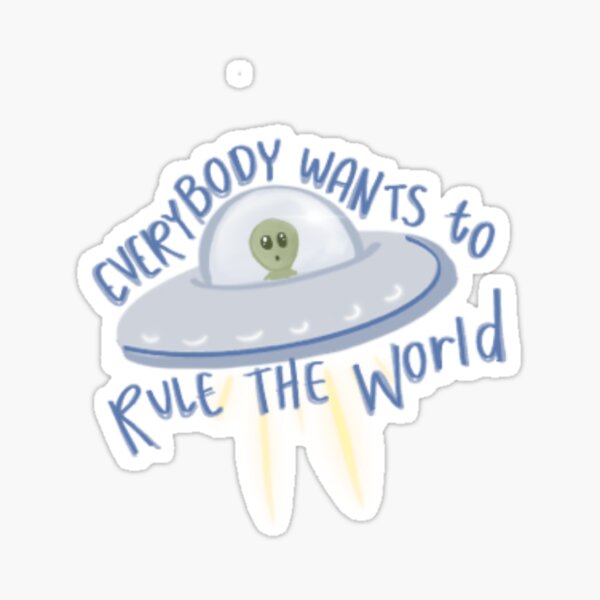 Everybody Wants To Rule The World Tears For Fears Lyrics Sticker