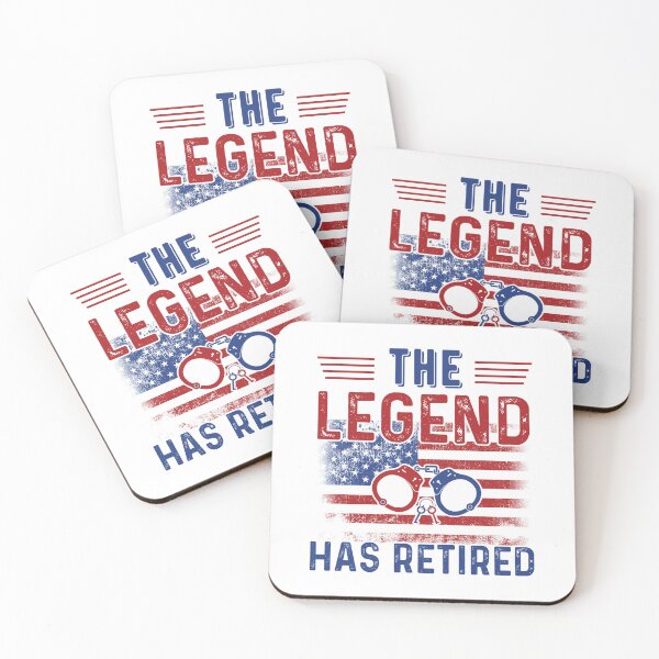 Item preview, The Legend Has Retired: Funny Cop Retirement Gift - Police Officer Retirement designed and sold by Adexyl.