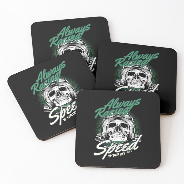 Artikelvorschau, Ein Design mit einem Totenkopf und dem Slogan Always Racing Speed up your life entworfen und verkauft von velisani.