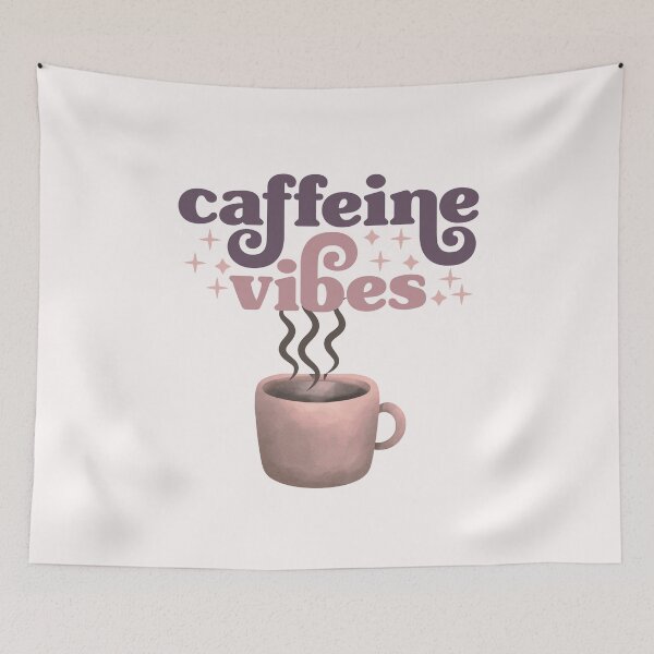 Item preview, Caffeine Vibes Retro designed and sold by HappyLifeCreate.