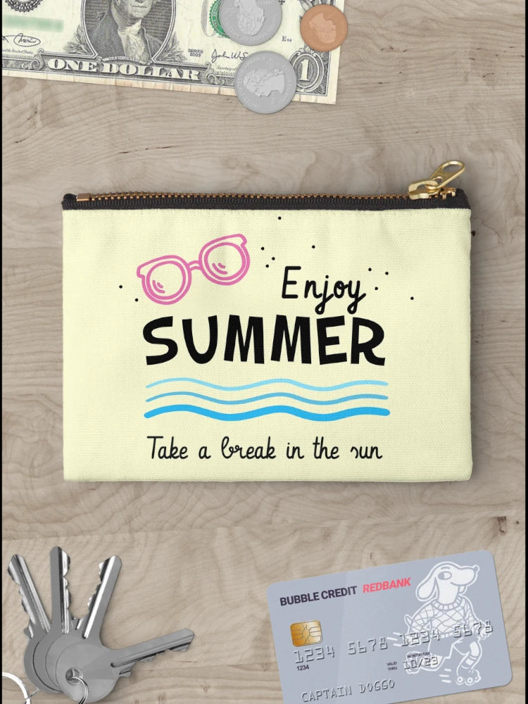 Thumbnail 3 of 4, Zipper Pouch, Enjoy summer designed and sold by ReydaDesign.