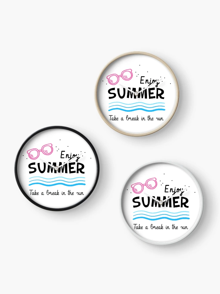 Thumbnail 3 of 4, Clock, Enjoy summer designed and sold by ReydaDesign.
