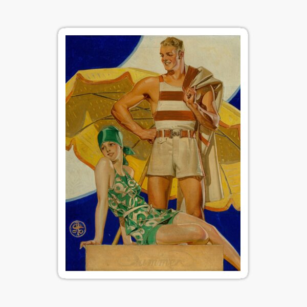 Summer (1927) - J. C. Leyendecker Sticker