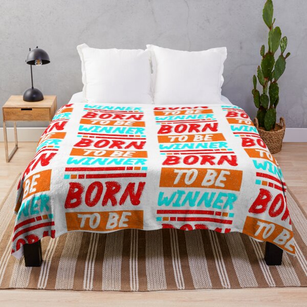 Item preview, Born To Be Winner  Always Think To Be Positive Aspire To Inspire Before The Expire Funny Saying Happy Life Apparel Essential Motivation Inspiration Joy Mood designed and sold by DesignByHeartUK.