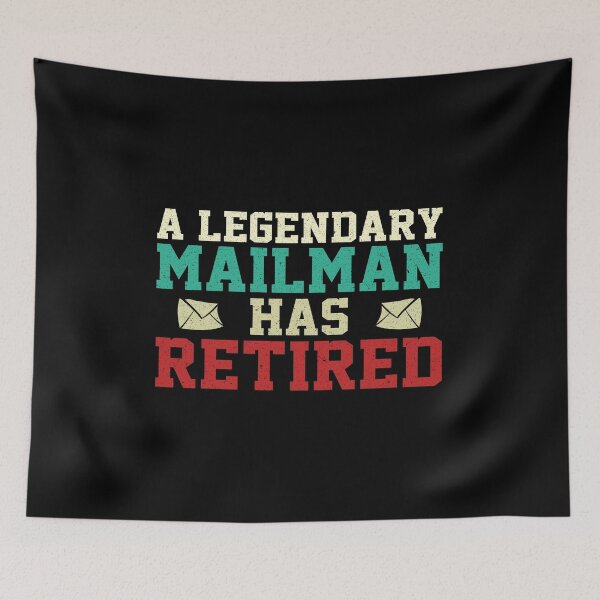 Item preview, A Legendary Mailman Had Retired: Funny Mailman Retirement Gift - Postal Worker Retirement designed and sold by Adexyl.