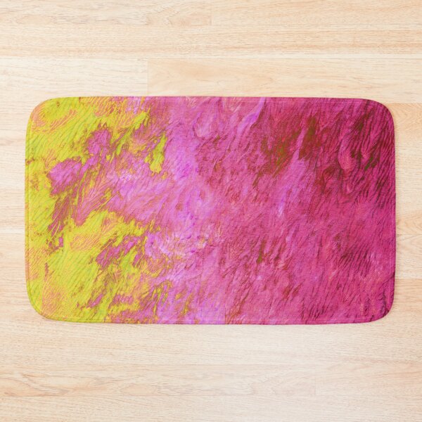 Item preview, Bold Abstract Painting with Yellow, Pink and Red designed and sold by Daydreamer Alley.