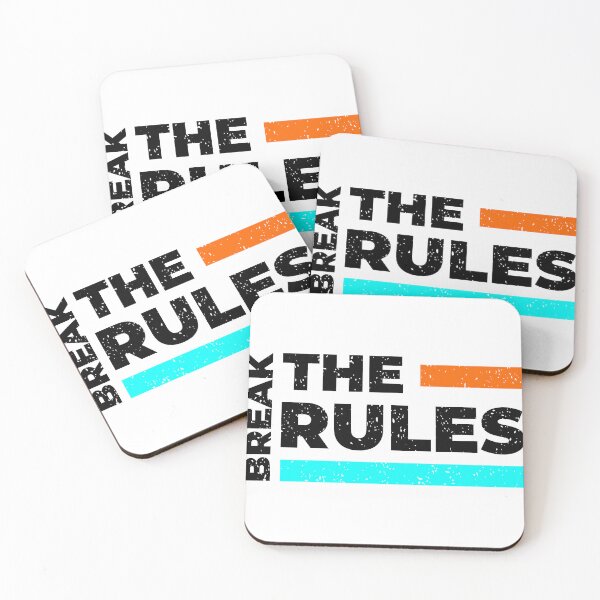 Item preview, Break The Rules Always Think To Be Positive Aspire To Inspire Before The Expire Funny Saying Happy Life Apparel Essential Motivation Inspiration Joy Mood designed and sold by DesignByHeartUK.