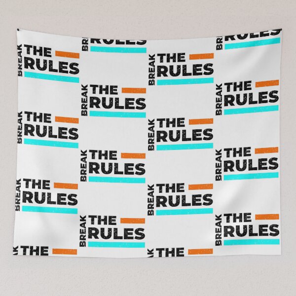 Item preview, Break The Rules  Always Think To Be Positive Aspire To Inspire Before The Expire Funny Saying Happy Life Apparel Essential Motivation Inspiration Joy Mood designed and sold by DesignByHeartUK.
