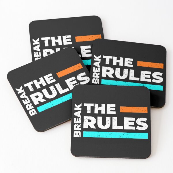 Item preview, Break The Rules Always Think To Be Positive Aspire To Inspire Before The Expire Funny Saying Happy Life Apparel Essential Motivation Inspiration Joy Mood designed and sold by DesignByHeartUK.