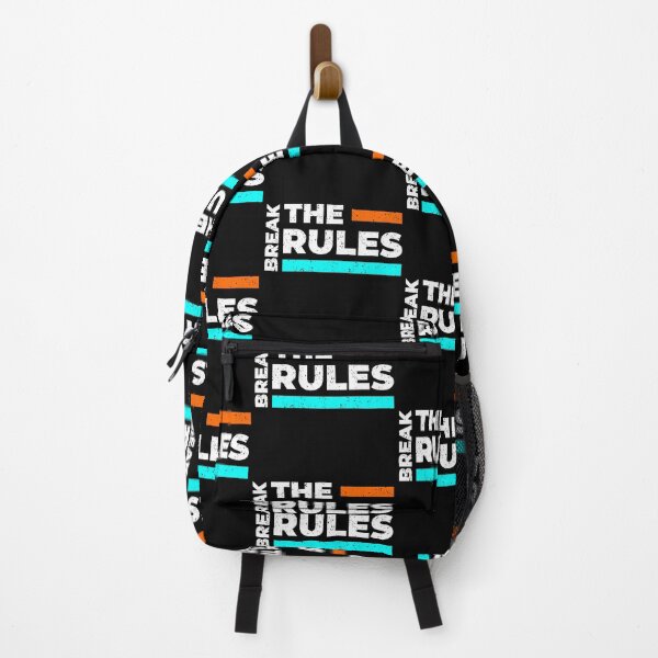 Item preview, Break The Rules  Always Think To Be Positive Aspire To Inspire Before The Expire Funny Saying Happy Life Apparel Essential Motivation Inspiration Joy Mood designed and sold by DesignByHeartUK.