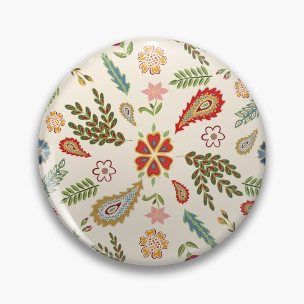 Item preview, Folklore vintage scarf pattern, inspired by Czech folklore designed and sold by Folkiestore.