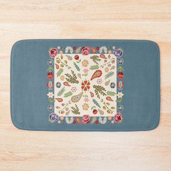 Item preview, Folklore vintage scarf pattern, inspired by Czech folklore designed and sold by Folkiestore.