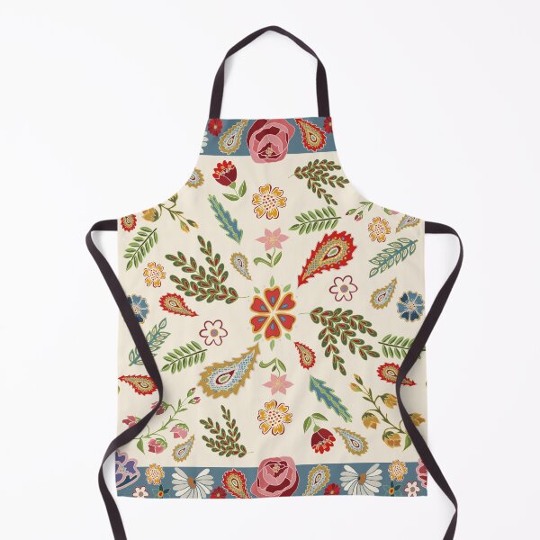 Item preview, Folklore vintage scarf pattern, inspired by Czech folklore designed and sold by Folkiestore.