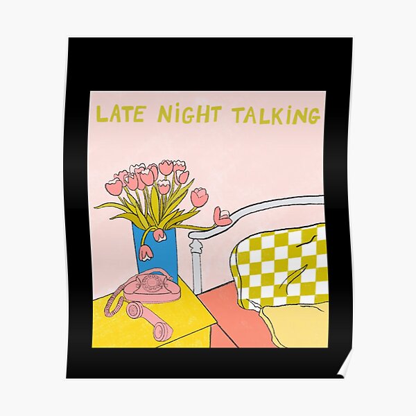Late Night Talking vintage poster Poster by maritka