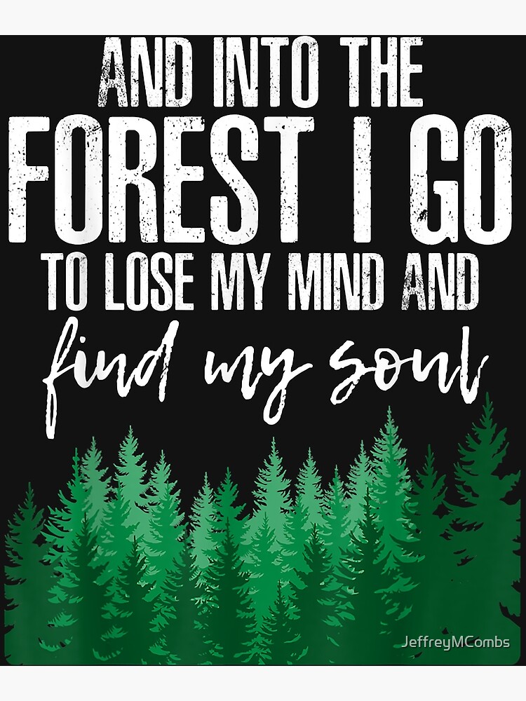 Disover Into the Forest Camping Lover Nature Adventures Hikers Gifts Premium Matte Vertical Poster