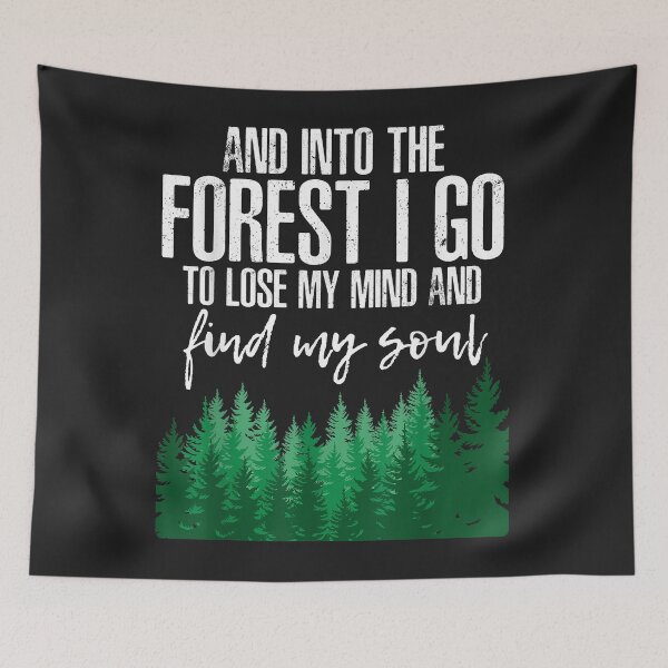 Item preview, Into the Forest Camping Lover Nature Adventures Hikers Gifts designed and sold by JeffreyMCombs.