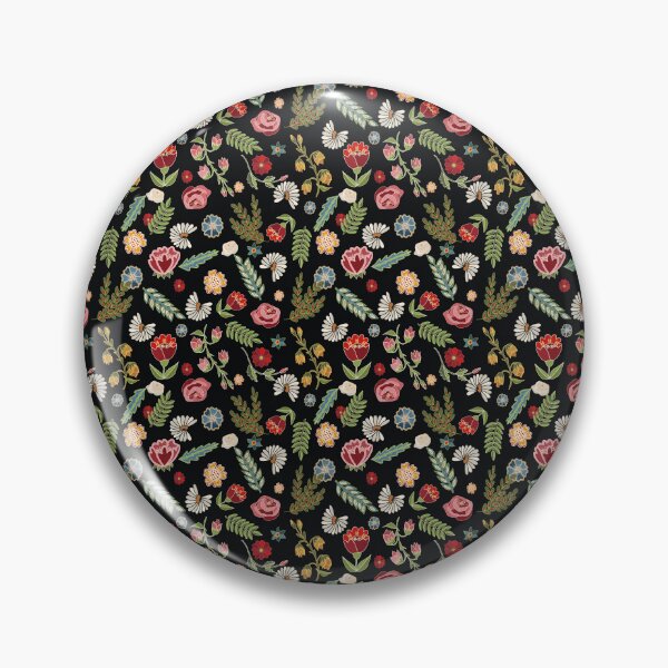 Item preview, Heritage folklore, inspired by Czech folklore embroidery, black designed and sold by Folkiestore.