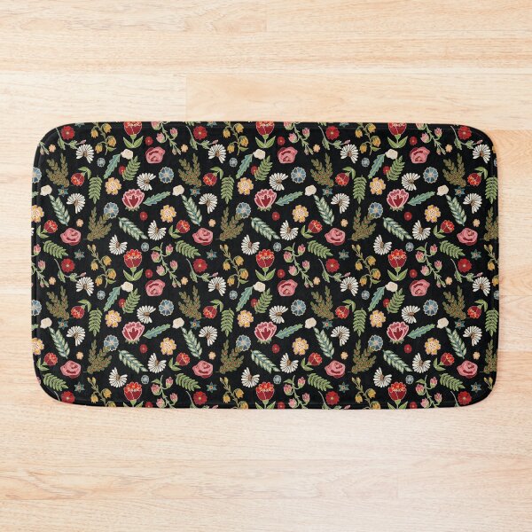 Item preview, Heritage folklore, inspired by Czech folklore embroidery, black designed and sold by Folkiestore.