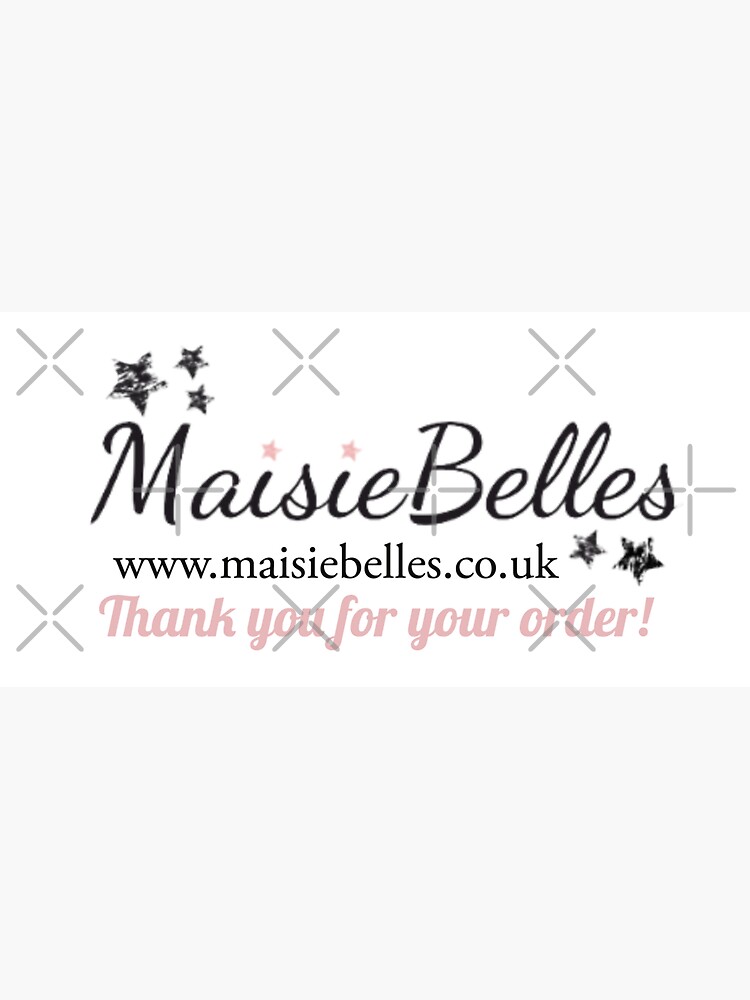 Maisie Belles Custom Branding Sticker For Sale By Bridgetad Redbubble