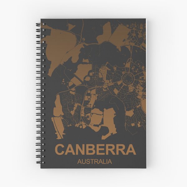 Item preview, Canberra Map Art coffee color Australia designed and sold by EpicMaps.