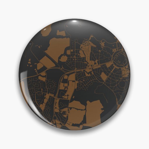 Item preview, Canberra Map Art coffee color Australia designed and sold by EpicMaps.