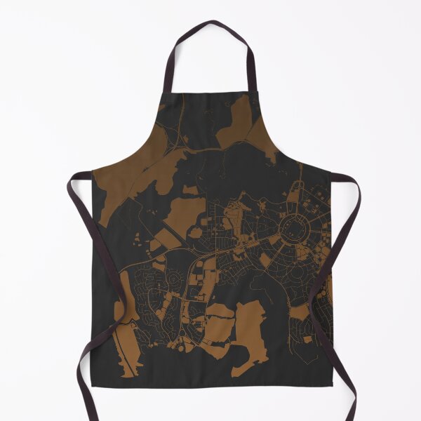 Item preview, Canberra Map Art coffee color Australia designed and sold by EpicMaps.