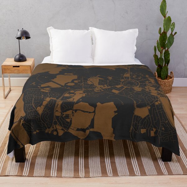 Item preview, Canberra Map Art coffee color Australia designed and sold by EpicMaps.