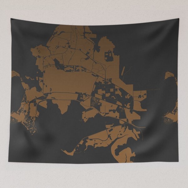 Item preview, Darwin Map Art coffee color Australia designed and sold by EpicMaps.