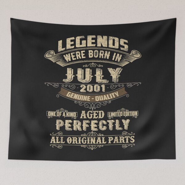 Item preview, Legends Were Born In July 2001 21st Birthday 21 Year Old designed and sold by virnmjan.