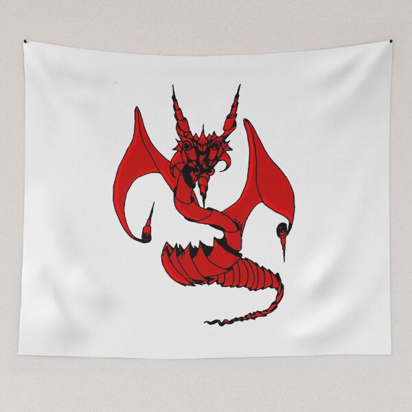 Item preview, Red Origami Dragon Art designed and sold by LBlaze.