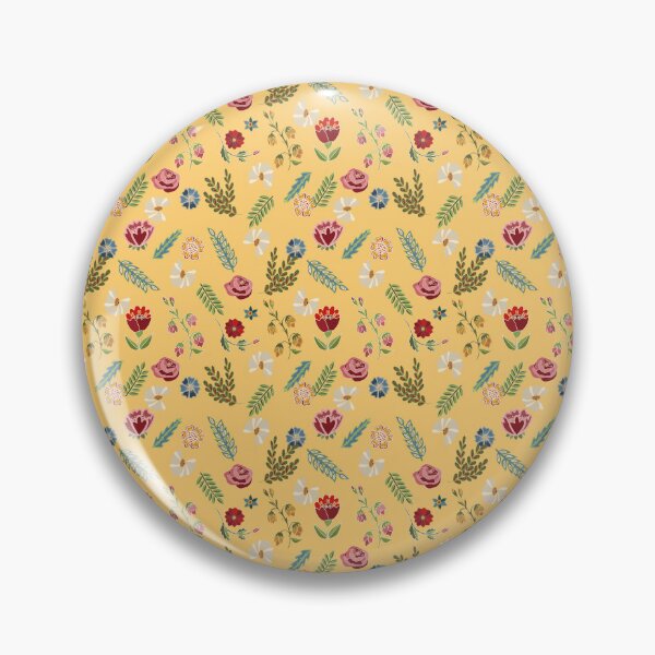 Item preview, Heritage folklore, inspired by Czech folklore embroidery, yellow designed and sold by Folkiestore.