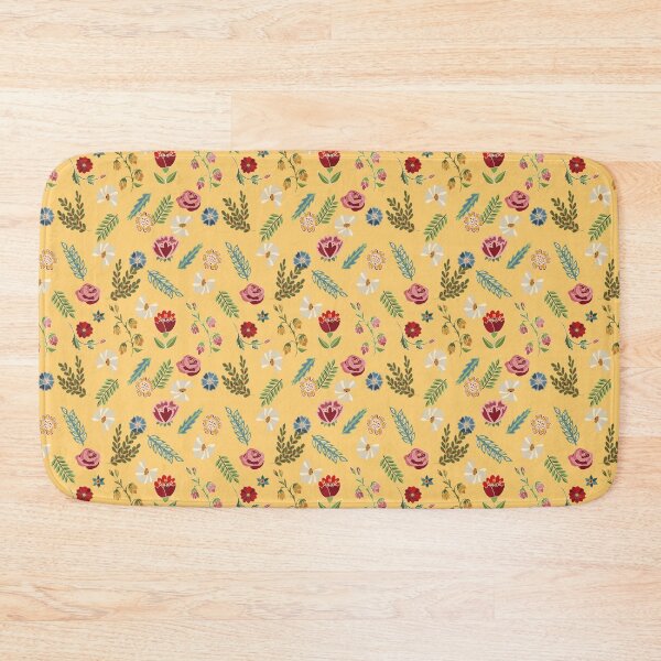 Item preview, Heritage folklore, inspired by Czech folklore embroidery, yellow designed and sold by Folkiestore.