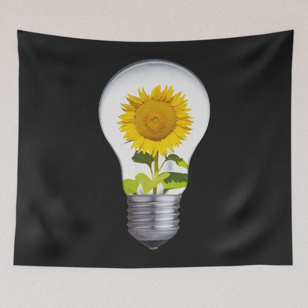 Item preview, Light Bulb With Yellow Flowers (2) designed and sold by virnmjan.