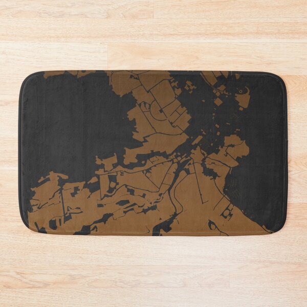 Item preview, Hobart Map Art coffee color Australia designed and sold by EpicMaps.