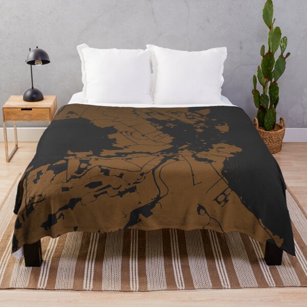 Item preview, Hobart Map Art coffee color Australia designed and sold by EpicMaps.