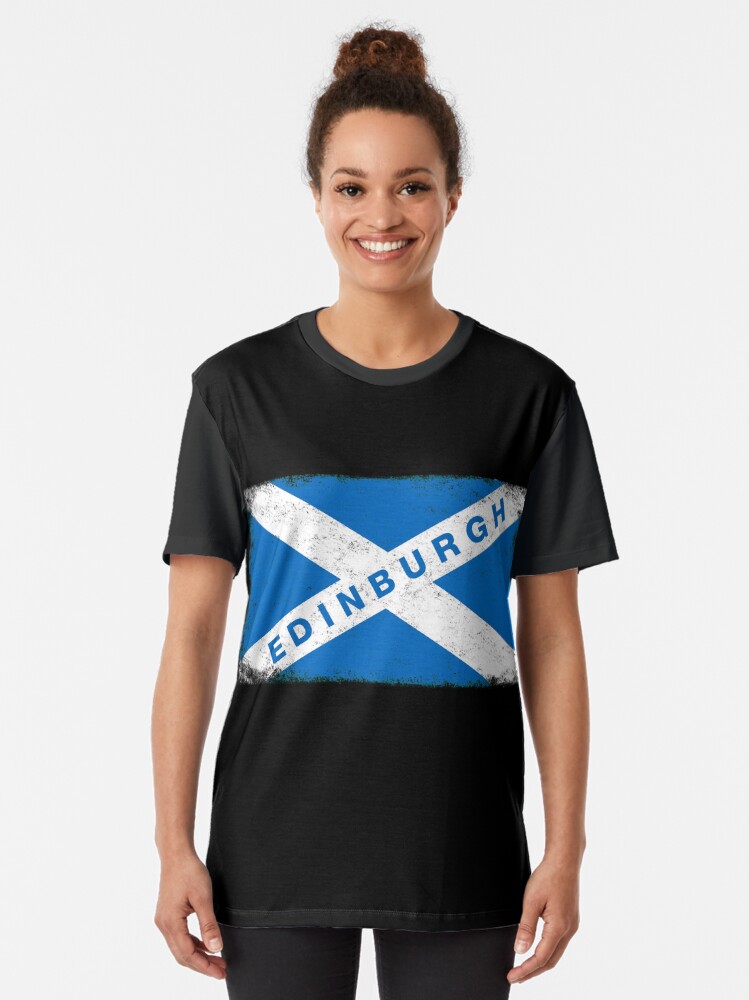 "Edinburgh Shirt Vintage Scotland Flag TShirt" Tshirt by ozziwar