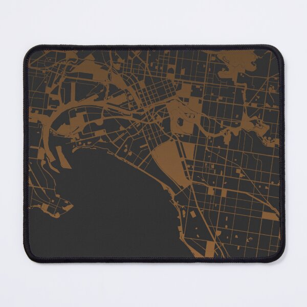 Item preview, Melbourne Map Art coffee color Australia designed and sold by EpicMaps.