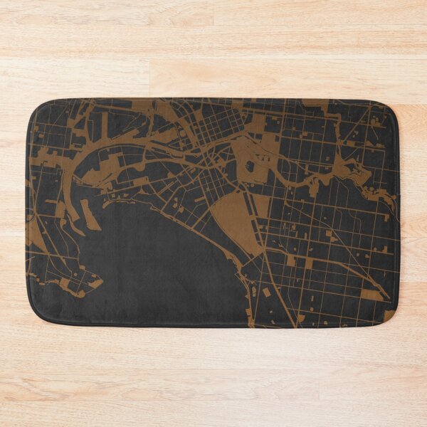 Item preview, Melbourne Map Art coffee color Australia designed and sold by EpicMaps.