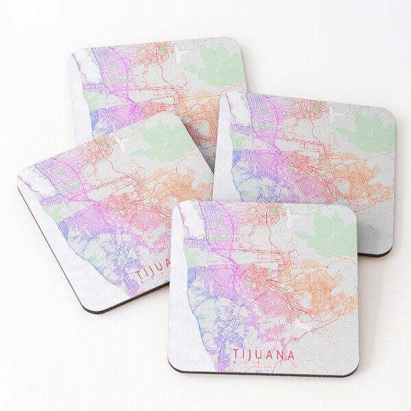 Item preview, Tijuana City Map of Mexico - Colorful designed and sold by deMAP.